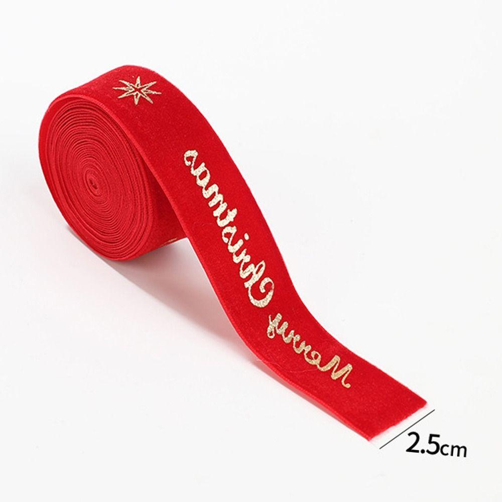Sametová látka Drátovaná sametová stuha 2,5CM*2M Slavnostní stuha Stuha na balení dárků Dekorace scény