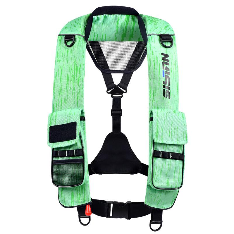 Yasi'an Inflatable Life Jacket - Lightweight, High-Buoyancy Vest for Adult Sea Fishing