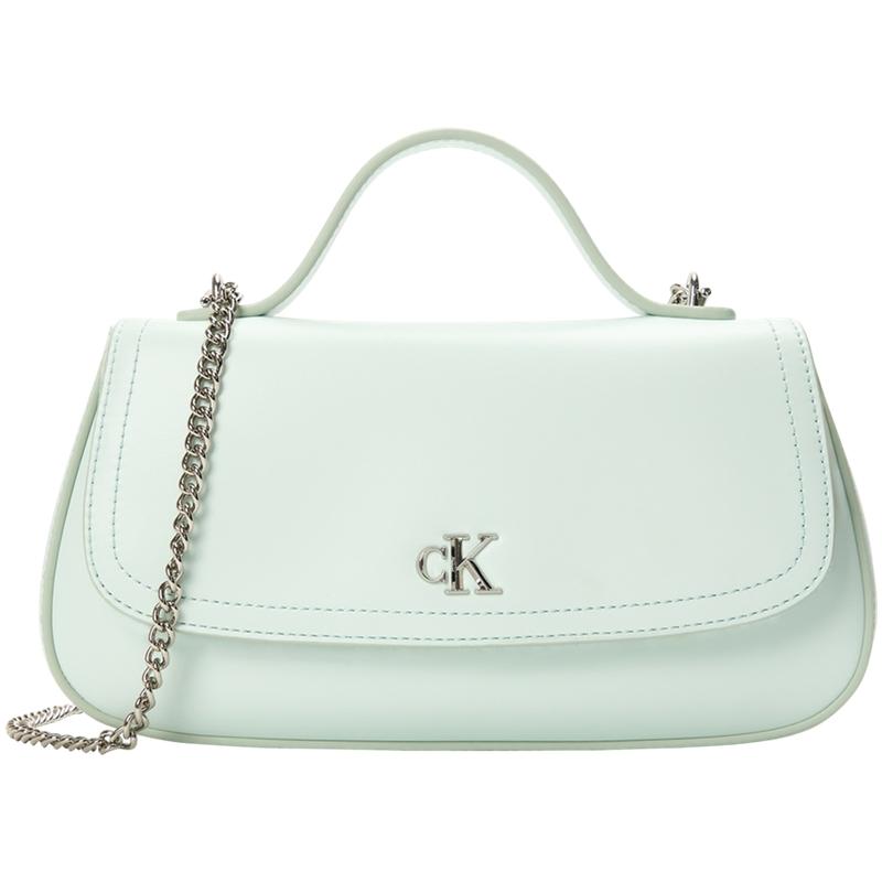 

Calvin Klein Casual Lightweight Letter Shoulder Chain Commuter Tote Bag Women handbags Misty-Green 4F3282G-U3L Basic Set (Bag)