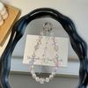 Pearl Tassel Butterfly Phone Lanyard Short Phone Case Wrist Strap  Car Key Accessories