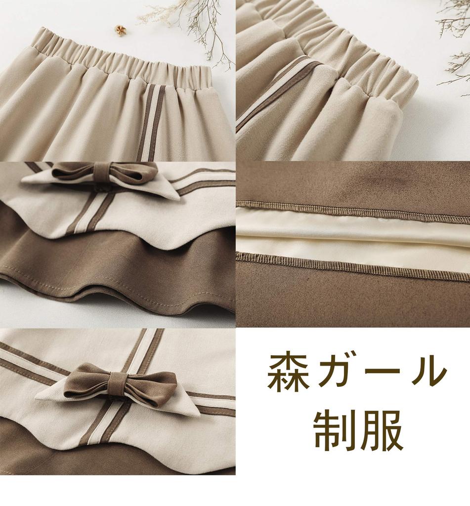 JIURUN Uniform Lolita High School Girl JK Uniform Mori Girl Schule Matrosen Cosplay Schule Traumhaft Süßes Kleid, Uniform, Cosplay, Rock, Kleid, Uniform,