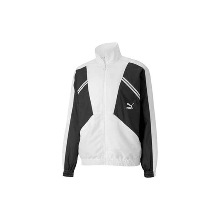 PUMA Jackets Men's White Stand Collar Moderate Other 597368-02