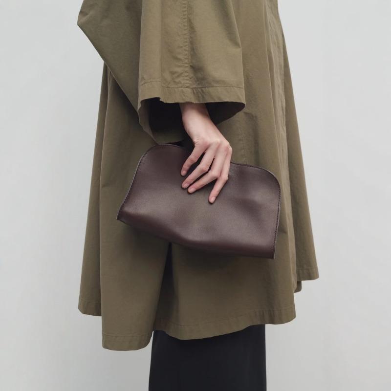 Version Haute Ligne Cuir Huilé Importé Sac à Main Peggy Sac Bandoulière Sac sous le Bras Polyvalent pour le Quotidien