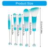 Beaded Makeup Brush Set Metal Handle Makeup Brushes Eyeshadow Brush Blush Brush Beadable Makeup Brushes for Makeup