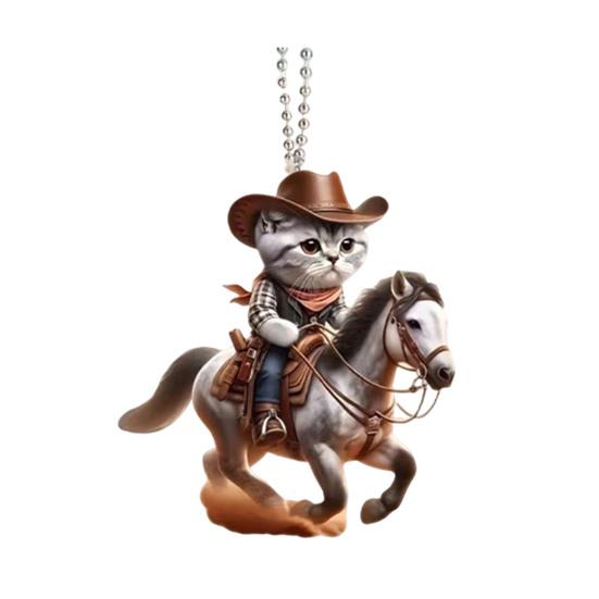 Car Pendant Lightweight Portable Cat Dog Design Hanging Pendant 2D Acrylic Charm Keychain Keys Backpacks Handbags Accessories