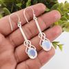 Milky Opal 925 Solid Sterling Silver Earrings, Handmade Gemstone Pendant Jewelry, Gifts For Wife Brand New Earrings For Wedding Gift