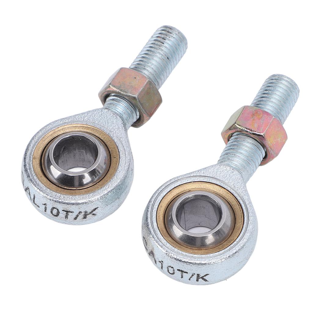 2Pcs M10 Tie Rod End Ball Joint Bearing Steel Alloy Smoother Steering Enhanced Handling for ATV