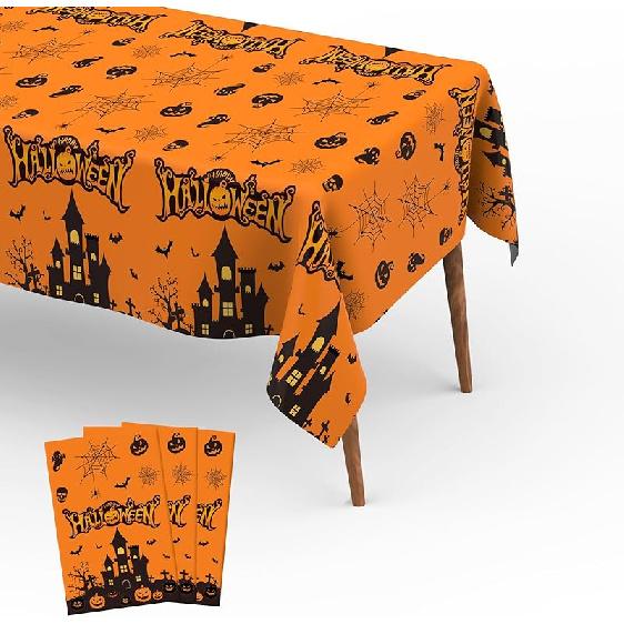 Valentines Tablecloth, 2Pcs Valentines Tablecloth Plastic 54x108 Inch Red Pink Love Heart Table Cloth Valentines Tables Cloth Disposable Rectangle