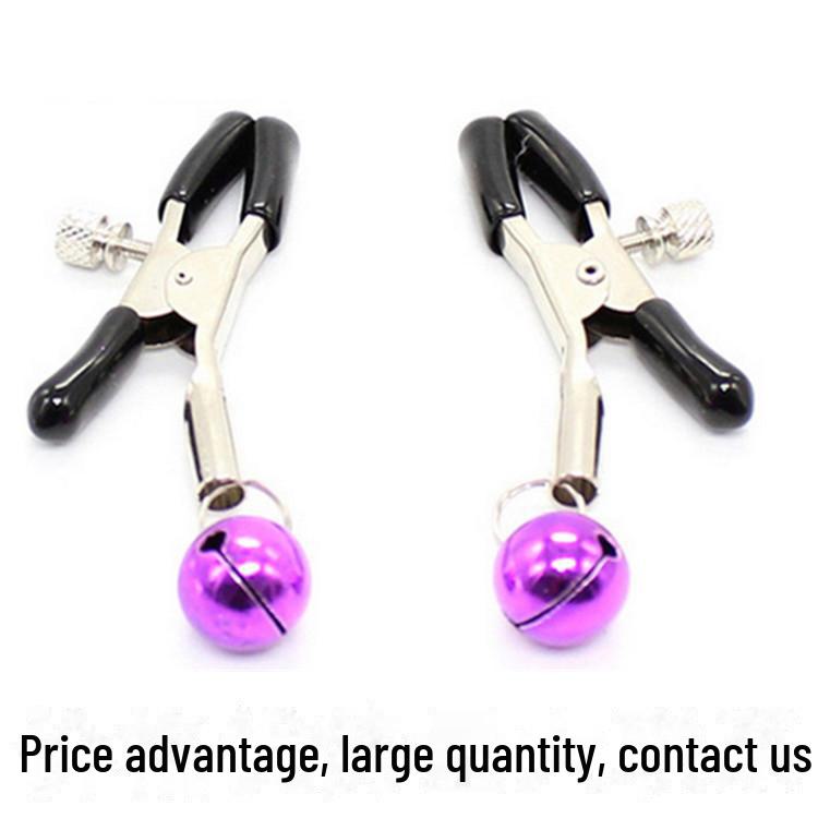 Sexy Metal Nipple Clamps with Bells for Flirting - Unisex Adult Accessory
