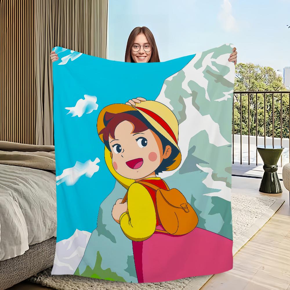 Cartone animato anime h-Heidi una Ragazza delle a-Alpi Flanella calda morbida coperta di peluche per divano soggiorno hogar camera da letto regalo da viaggio casa