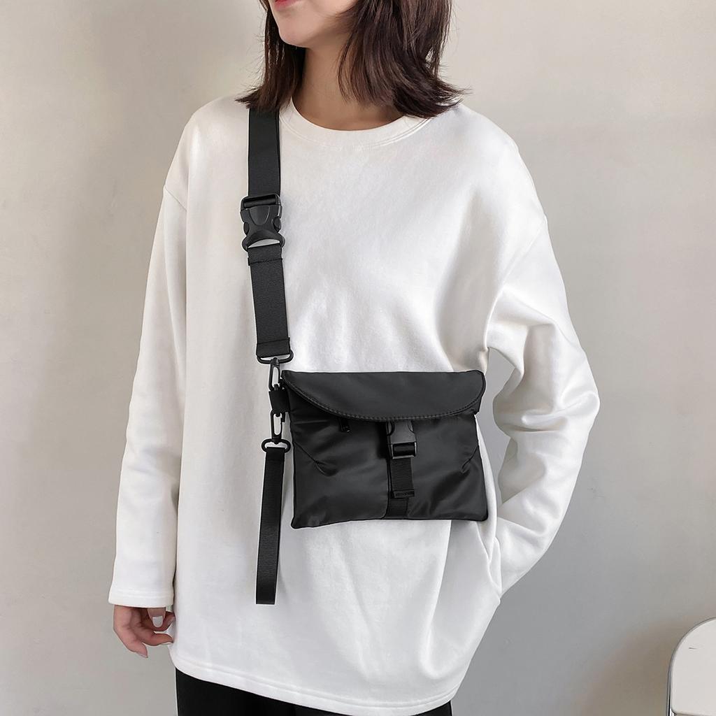 Unisex brystveske Enkel oppbevaringsveske Lett reiseveske Liten ryggsekk Crossbody-veske Mote Uformelt Single Should-vesker