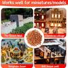 150/250 pieces gray mini wall tiles miniature brick statue model brick building set fake bricks for garden landscape accessories