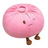 Cute Dumpling Plush Pillow Fun Expression Bun Plush Toy Hand-Made Dumpling Throw Pillow Ultra-Soft Kids Present Bedroom Decor