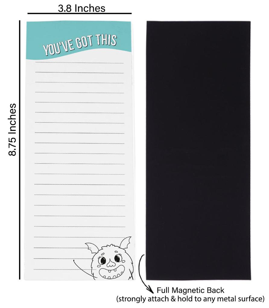 Inkdotpot Pack of 3 Magnetic Fridge To-Do List Notepads- Magnetic Memo Pads For Refrigerator-  (50 Sheets