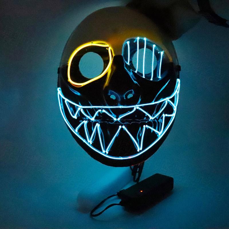 Halloween One-eyed Payday 2 LED Light Up Mask Party Costume
