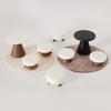 4Pcs Dollhouse Simulation Table Model Ornament Handmade Diy Stool Scene Home Decoration Mini Toys Doll House Accessories