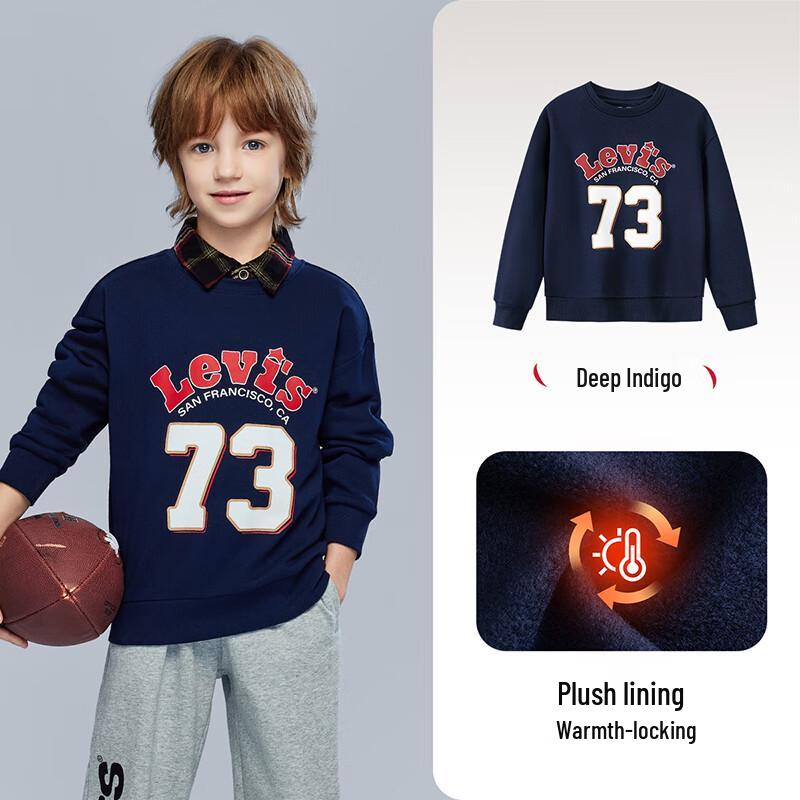 Levi's Kids' Fleece Lined Long Sleeve Sweatshirt
