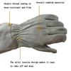 1 Pair Cowhide Elbow-Length Garden Gloves for Puncture & Wear Resistance, Ideal for Construction