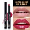 Ten Color Pearl Lipstick Rotating Oblique Design Lipstick Single Set Moisturizing Nude Sexy Lip Glaze Matte Mist Top Non-stick Cup Velvet Lip Gloss