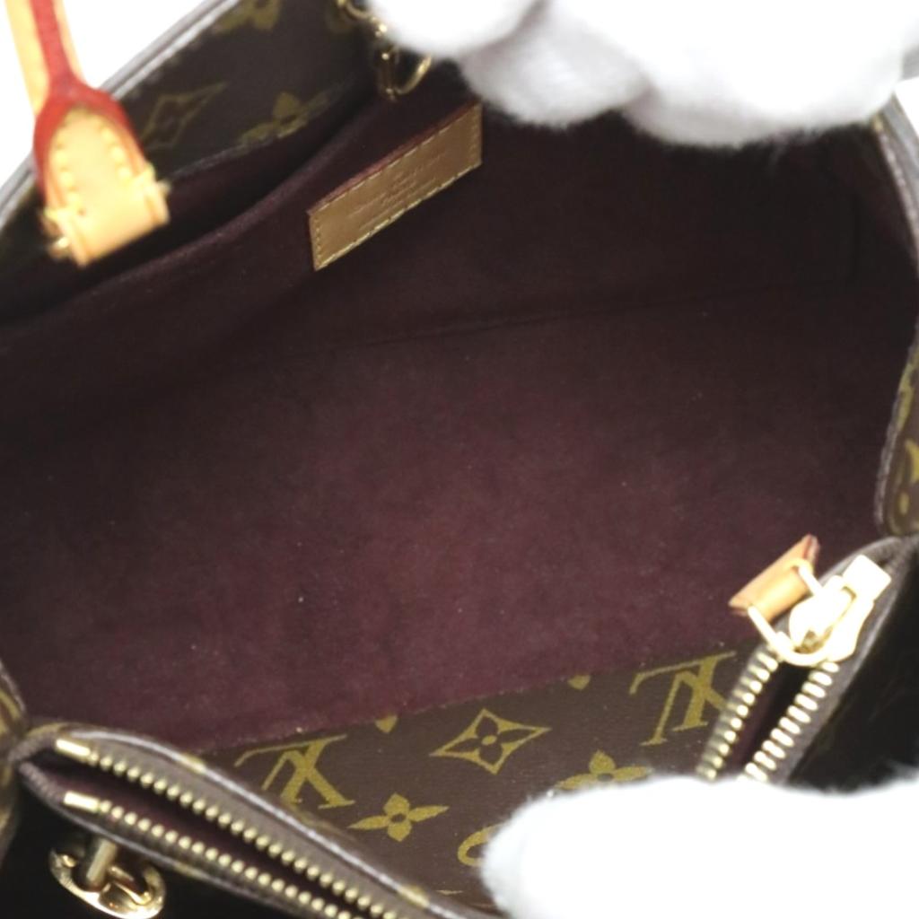 LOUIS VUITTON Monogram Montaigne BB Shoulder Bag Monogram canvas Brown M41055 Used