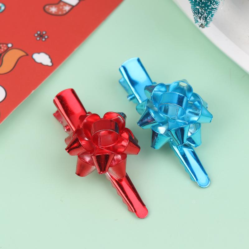 Christmas Bow Hair Clips Barrettes Xmas Hairpins Accessories For Girls Women Christmas Costume Hair Accessories