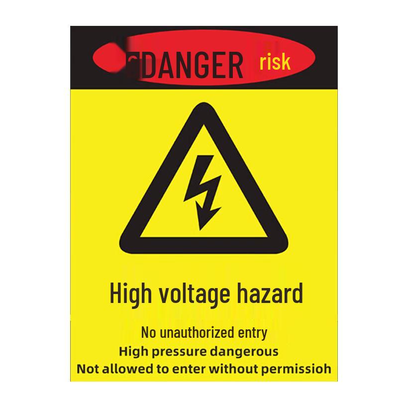 Haisidike PVC Electrical Safety Warning Sign 30x40cm