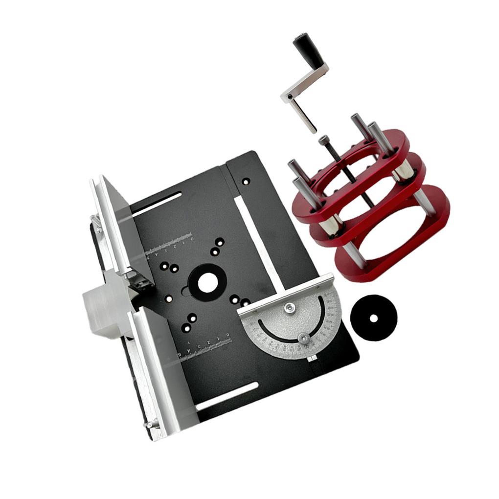 Fräsenlift für Motoren mit 65 mm Durchmesser - Einlegeplatte für Frästisch im Holzhandwerk - Liftbasis - Holzfräse Arbeitsbänke DIY-Werkzeuge