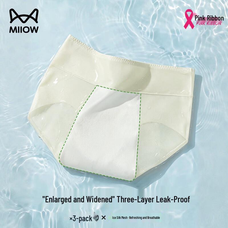 Women's Ice Silk Mesh Leak-Proof Period Underwear