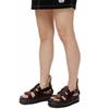 Dr. Martens Terry Leather Buckle Platform Roman Sandals Unisex Sandals Red Brown 23521211