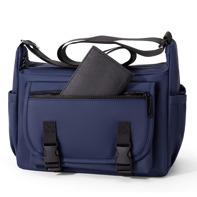 Unisex Nylon Crossbody Bag Multi Pocket Casual Shoulder Handbag for Travel Work