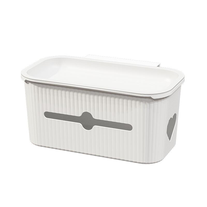 For Dorm Room Bed Bedside Plastic Storage With Removable Hook Hanging Basket Sundries Box Holder