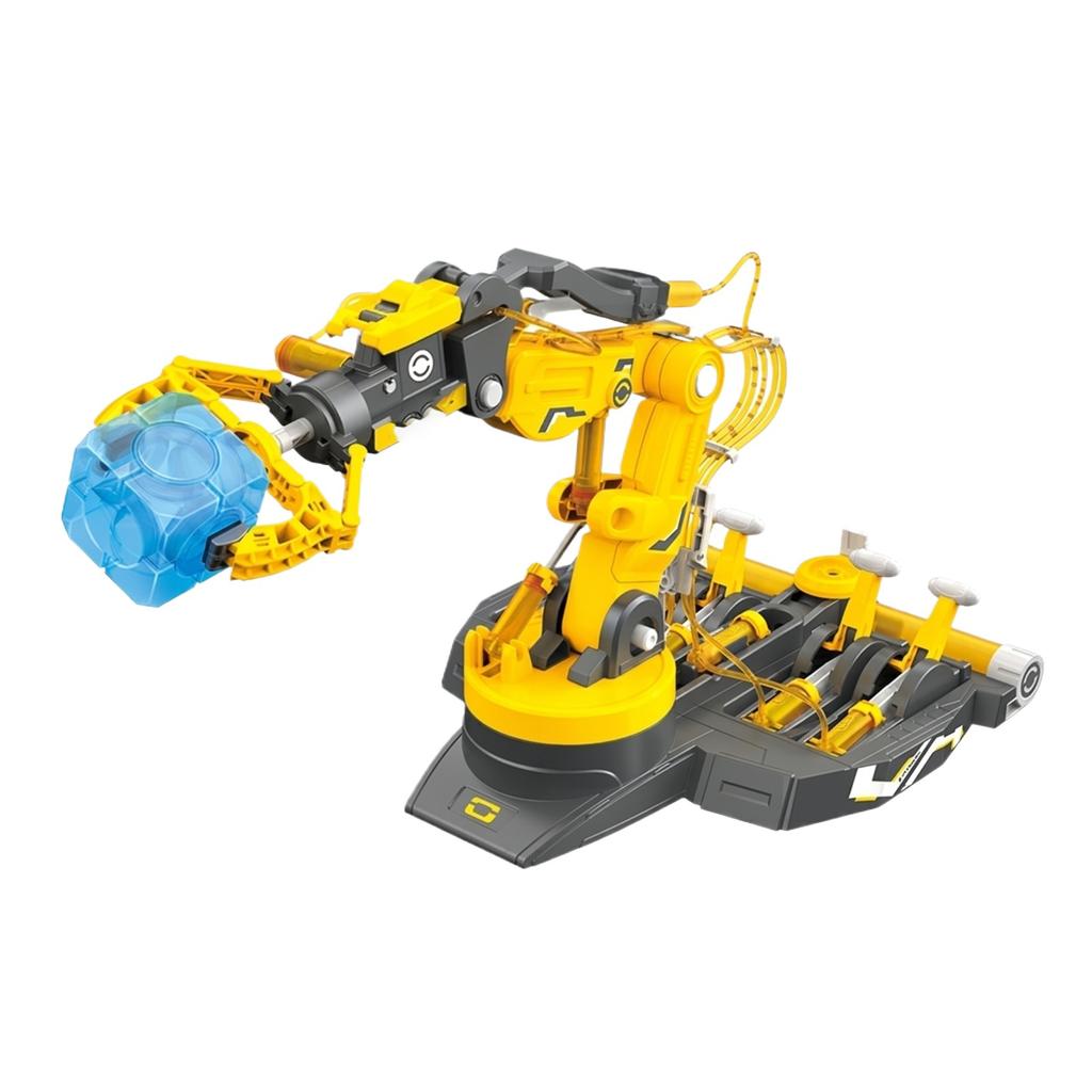 STEM Hydraulic Robotic Arm Educational Toy Science Experiment Kit Mechanical Arm Model for Children Learning Engineering and Technology