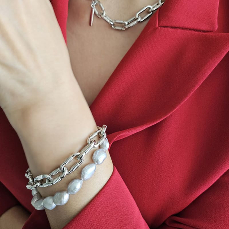 Eliz by Lizgallery Belle Epoque Baroque Pearl Bracelet