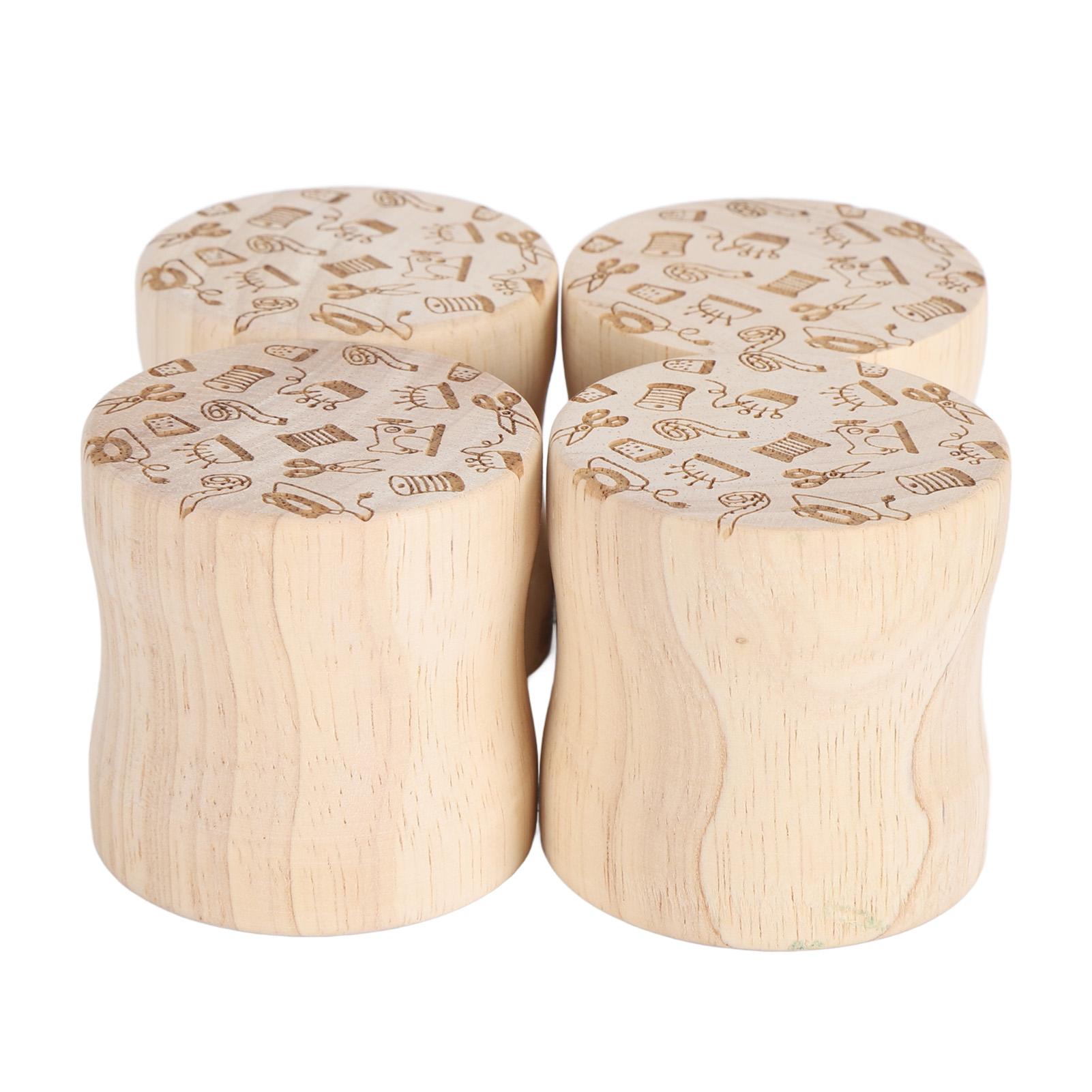 

4 шт. Груз для ткани цилиндрический 2 в 1 многофункциональный из каучукового дерева для шитья