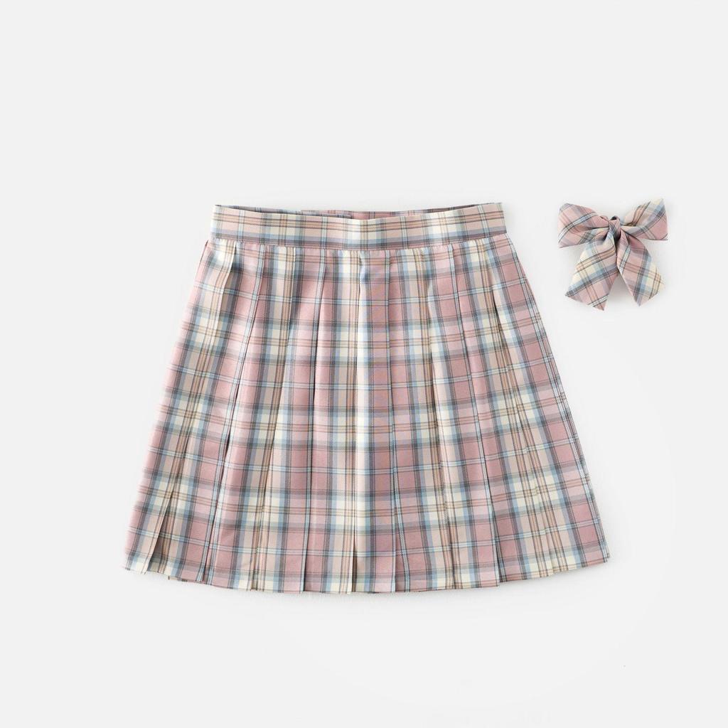 JK Uniform Three-Button School Blazer & Pleated Skirt Set