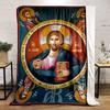 Religious Icon Art BlanketFlannel blanket for bedroom, living room, sofa, and nap