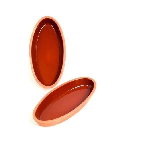 

Керамическая 2 овальная глиняная кастрюля