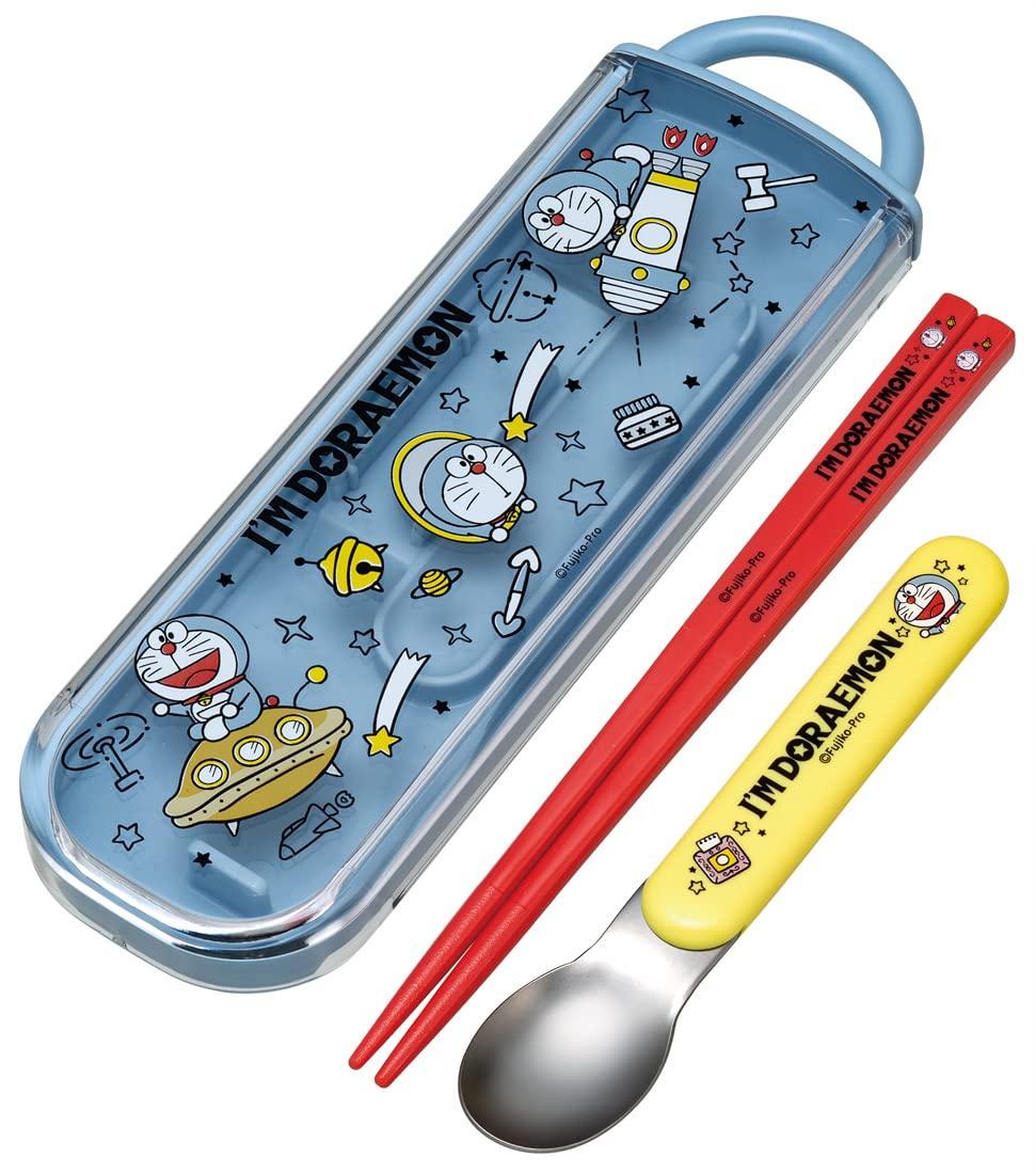 

Skater Chopsticks and Spoon Space Made in Set, Antibacterial, I m Doraemon Stroll, Sanrio, Japan, CCA1AG-A