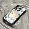 Lustrzane etui na telefon dla iPhone 15 11 13 14 dla 15 16 Pro Max 12 13 16 Pro Chmura Kwiat i Zwierzę Słodki Styl Etui na Telefon