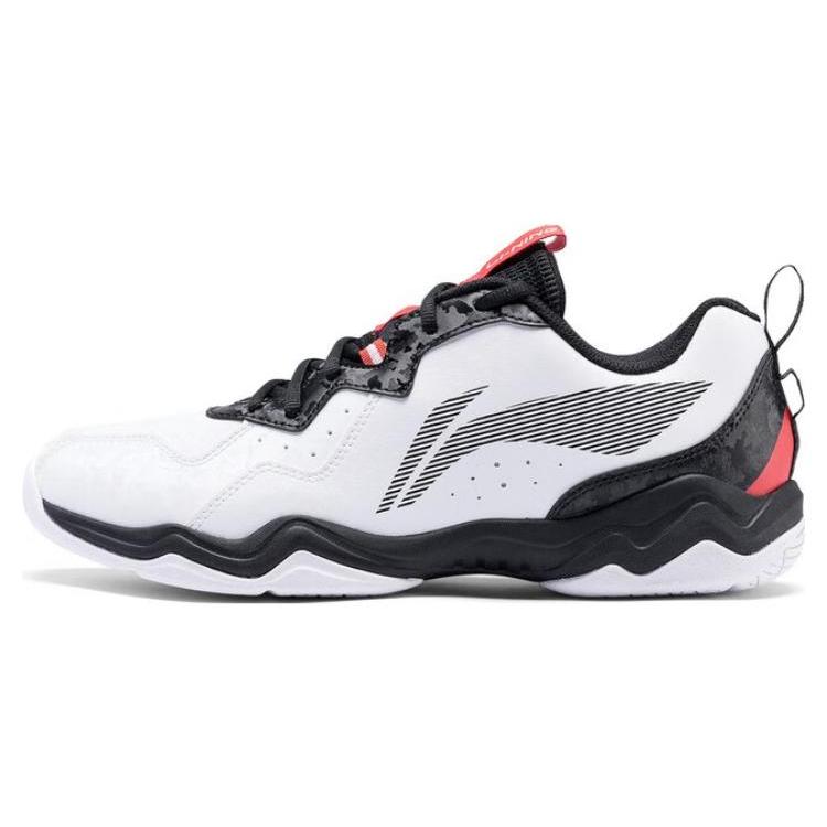 

Li Ning CS6 Comfortable Slip Resistant, Abrasion Resistant, Breathable Low top Badminton Shoes Unisex White Black AYTS055-3 40