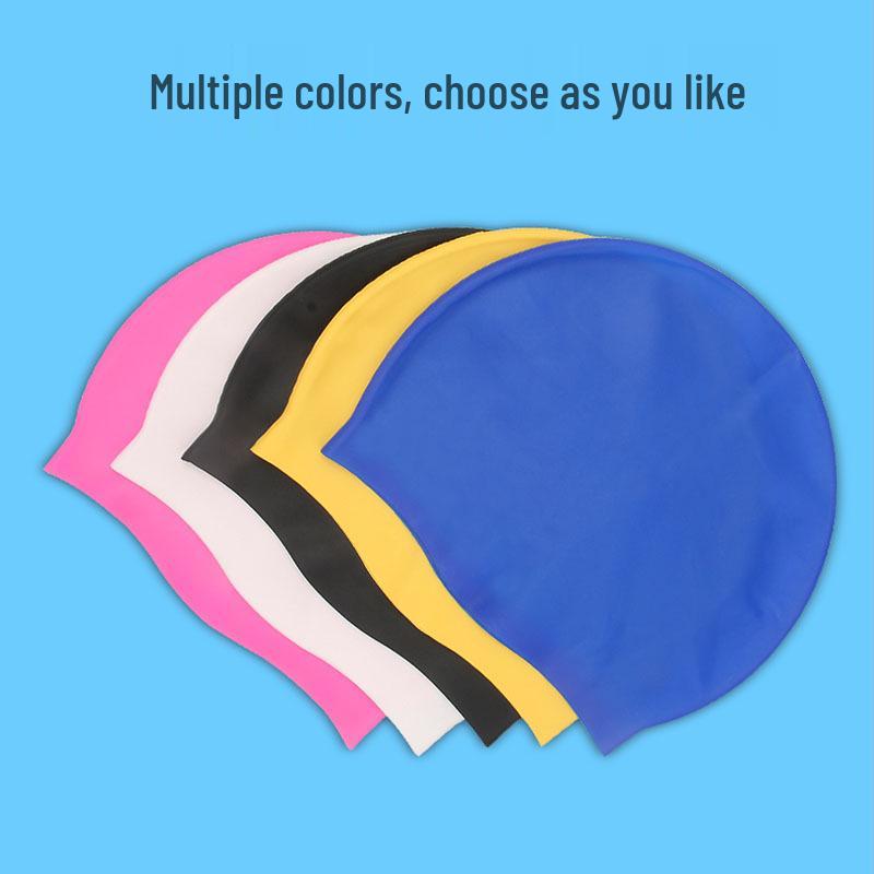 Universal Silicone Swim Cap for Adults & Kids - Comfortable, Breathable, Waterproof
