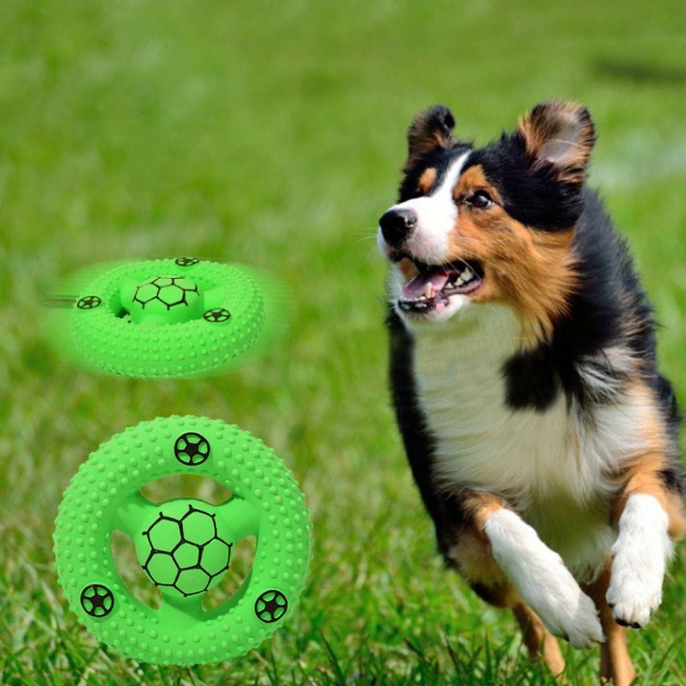 Brinquedos Sonoros de Látex para Animais de Estimação em Forma de Volante com Padrão de Futebol/Basquete Brinquedo Mastigável para Cães Filhote