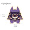 Funny Pokemon Metal Badge With Cartoon Character Design And Droplet Oil Craft