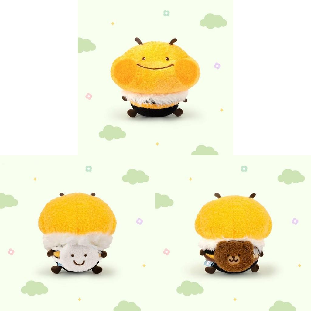 Plush Honey Bee Doll Pillow Gift Play Bear Rabbit Backpack Decoration Expression