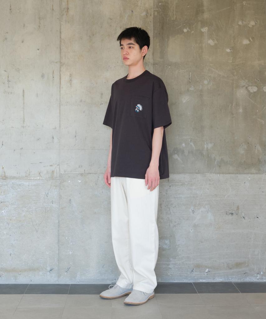 Holliseon Lawrence Short Embroidery T-Shirt - Native American Black