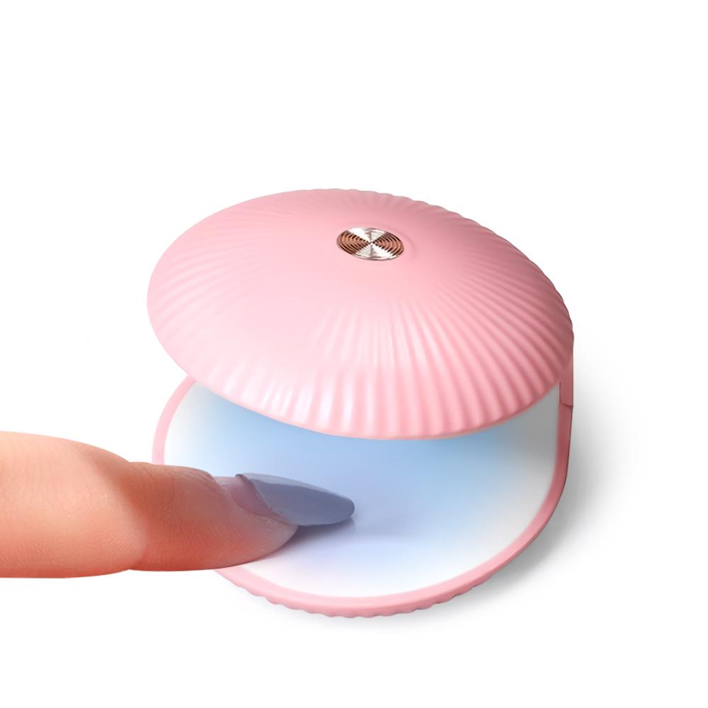 

Мини портативная лампа для ногтей Shell, белая, USB-кабель, лампы для фототерапии, УФ-светодиодная сушилка для ногтей, инструменты для дизайна ногтей розовый