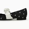 Fashion Cozy Ballet Flats Women Fashion Pleated Elastic Band Swan Pattern Design Mary Janes Shoes for Women Elegant Square Toe Loafers