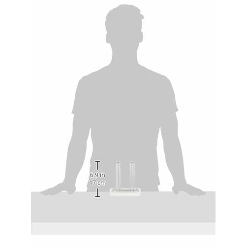 Pearl Metal Simple Storage Bottle and Glass Stand, White, HB-495