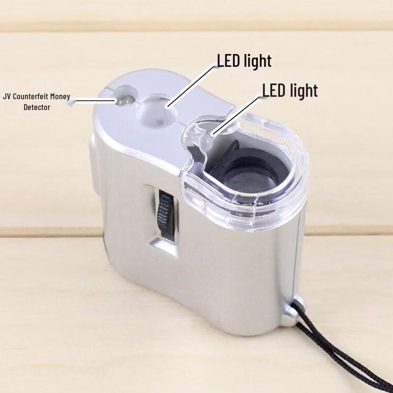 Shili De High-Magnification LED Handheld Magnifier & Portable Microscope