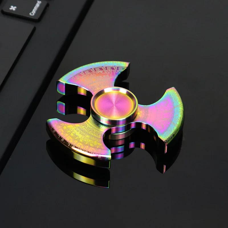 

Нержавіюча сталь EDC Fidget Spinner Світний Іграшка для зняття стресу Дзиґа Наконечник Антистрес Гіроскоп Декомпресія Діти Дівчинка